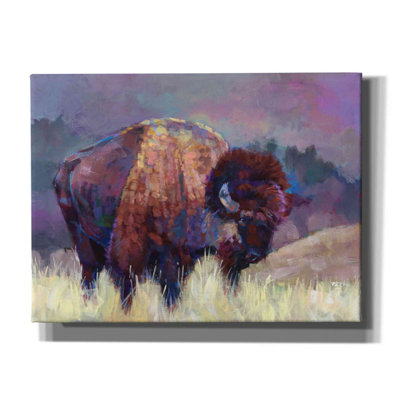 «Buffalo Roam» par Robert Jackson - peinture sur toile tendue