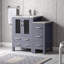 Ensemble de meuble-lavabo 36 po en contreplaqué avec armoire latérale et robinet-359019657