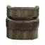 Fauteuil d'appoint Feyre, cuir fleur espresso