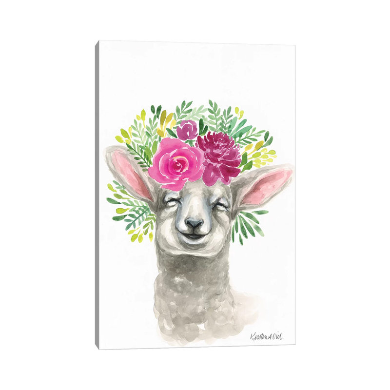 Spring Lamb - Wrapped Canvas Gallery-Wrapped Canvas Giclée, 20.32 cm H x 30.48 cm W