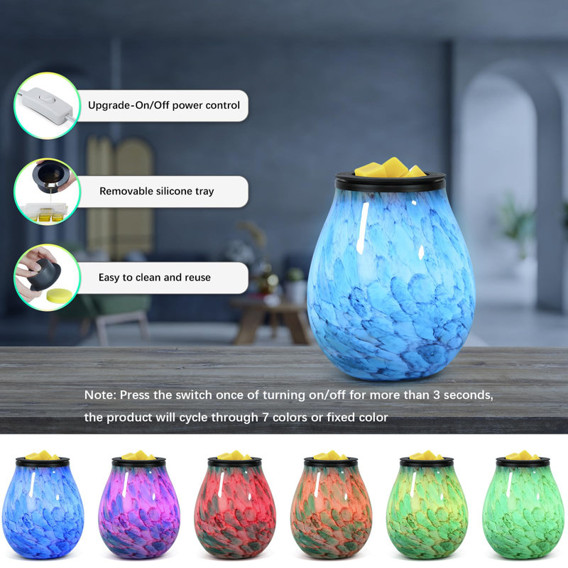 Deija Glass Tabletop Wax Warmer