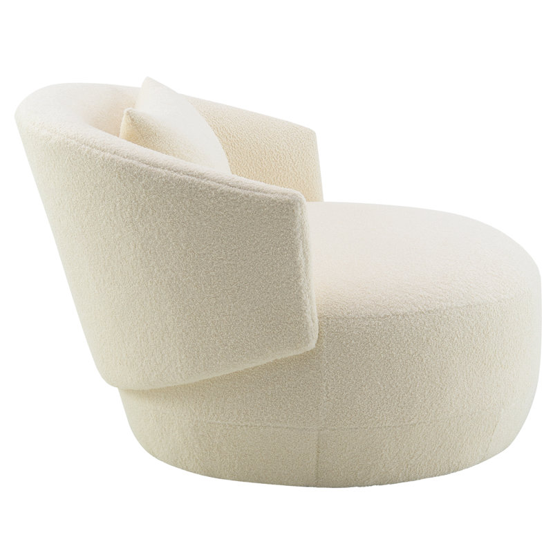 Tyndall Upholstered Swivel Accent Chair