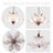 6-light Dimmable French Vintage Floral Chandelier