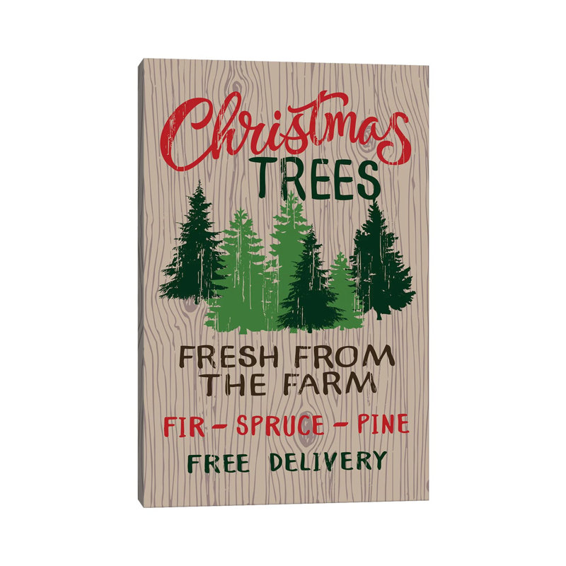Rustic Christmas by Lisa Whitebutton - Wrapped Canvas Print, 66.04 cm H x 45.72 cm W x 1.91 cm D