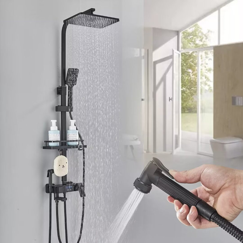 Système de douche thermostatique complet avec valve brute