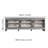 Media Console TV Stand Entertainment Center with 6 Shelves and Cable Management for 65, 75 Inch Television Living Room and Bedroom Modern Wooden-78653838
