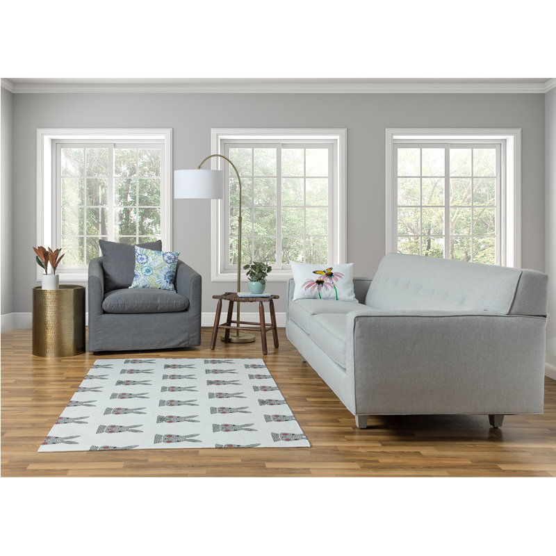 Chenille Indoor Rug, Rectangle 4' x 6'