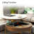 Espedita Round Lift-Top Coffee Table Set with Storage & 3 Ottomans