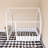 Wood Bed House Bed Frame With Fence-207616653-207616655