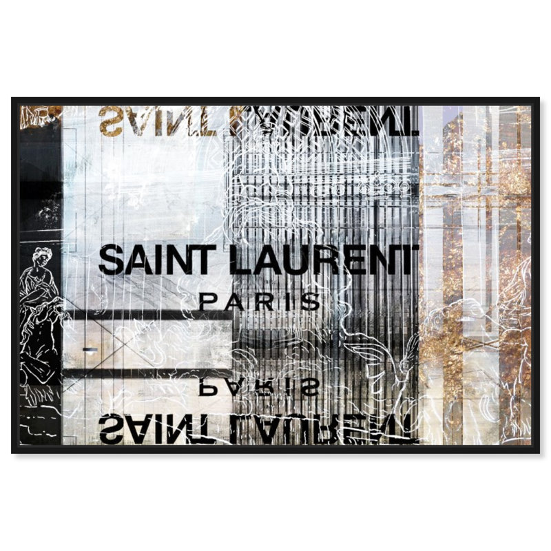 Laurent Empire - art textuel, H 36 po x l 54 po