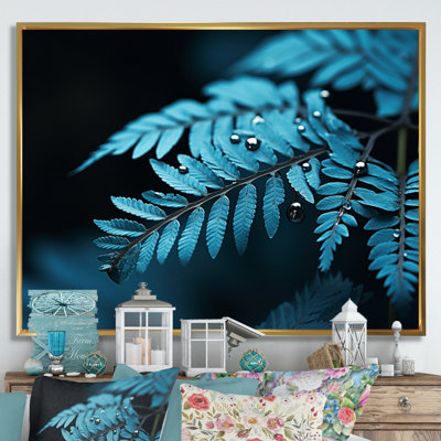 Ferns Turquoise Whimsy II - imprimé