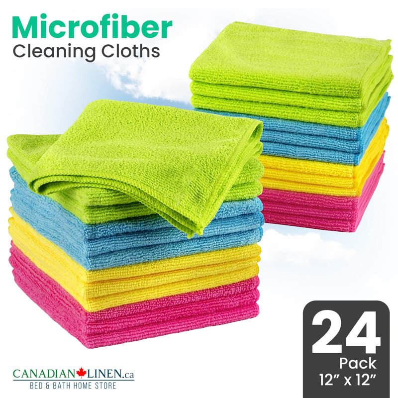 Tissu de microfibre, Gris foncé, 12,90 po x 13,18 po