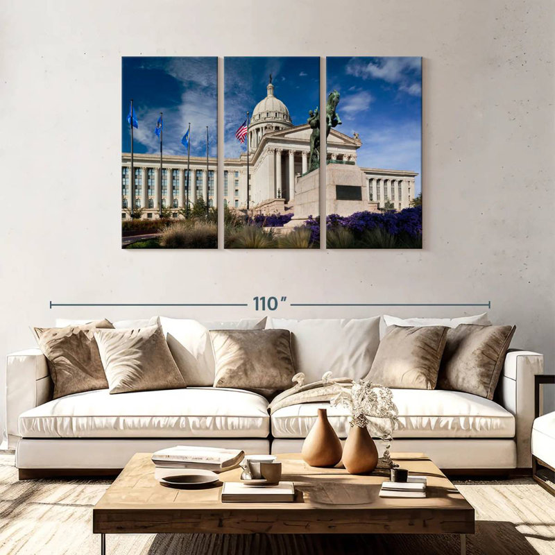 Rorry Oklahoma State Capitol, 48" H x 74" W