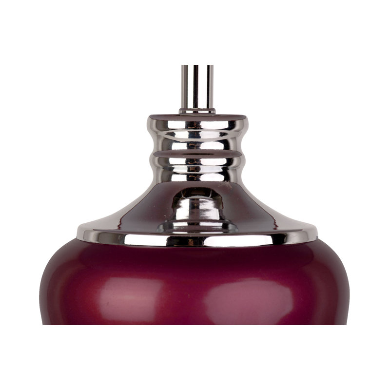 Edie 57Cm  Modern Classic Table Lamp, Red Chrome