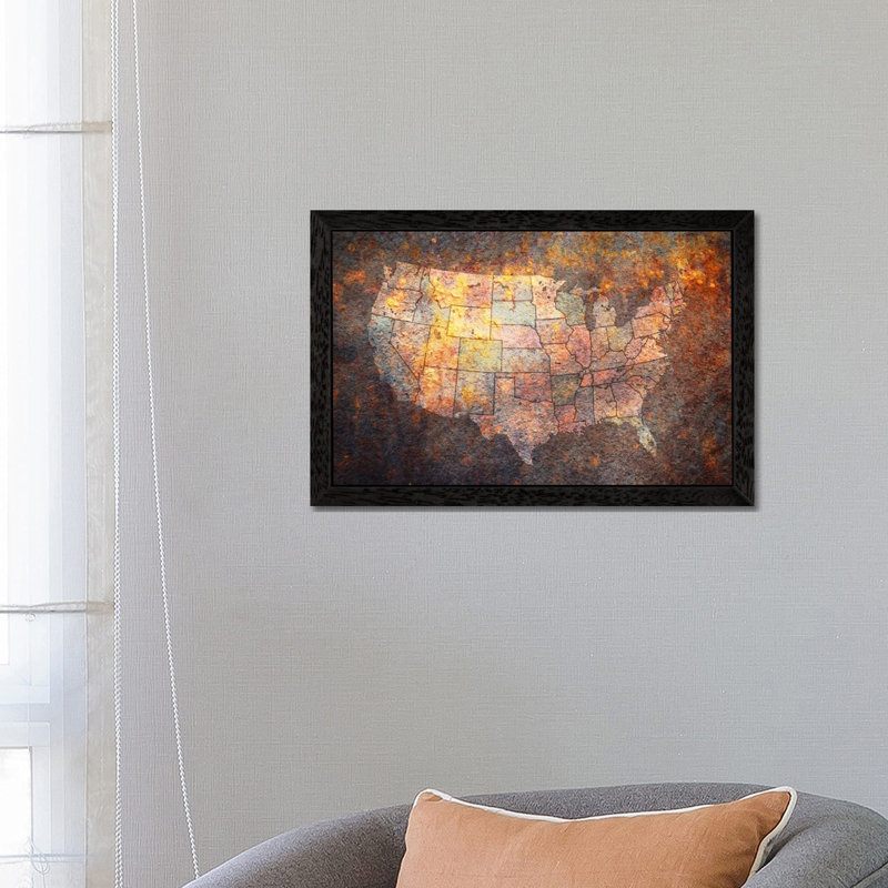 1 Piece Wall Art on Canvas, 152.5 cm H x 101.5 cm W, Black Floater Framed