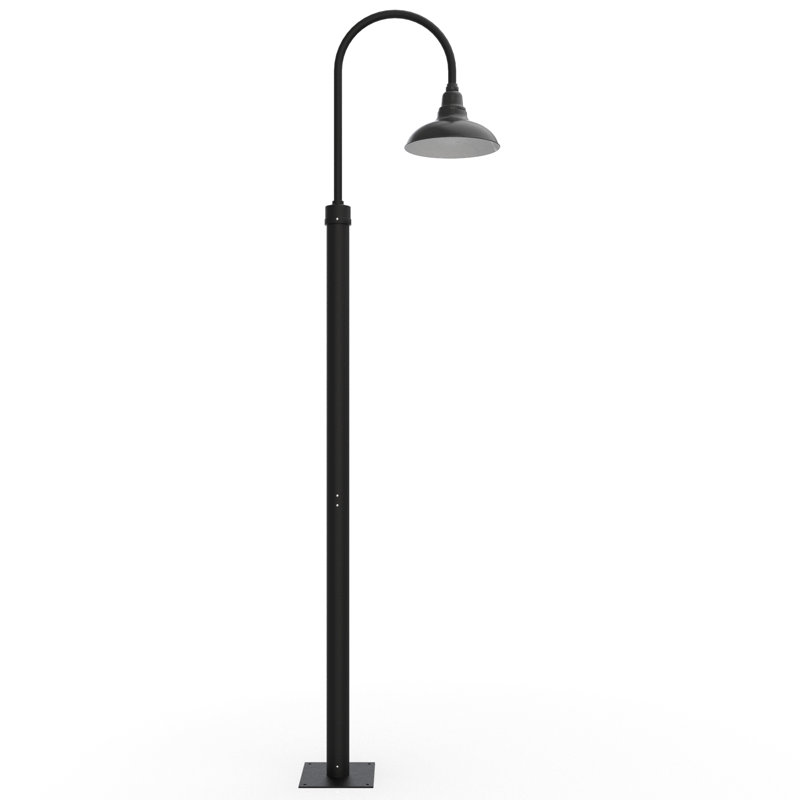 Lampadaire Adesh, H 96 po x l 12 po x P 20,5 po, Noir mat