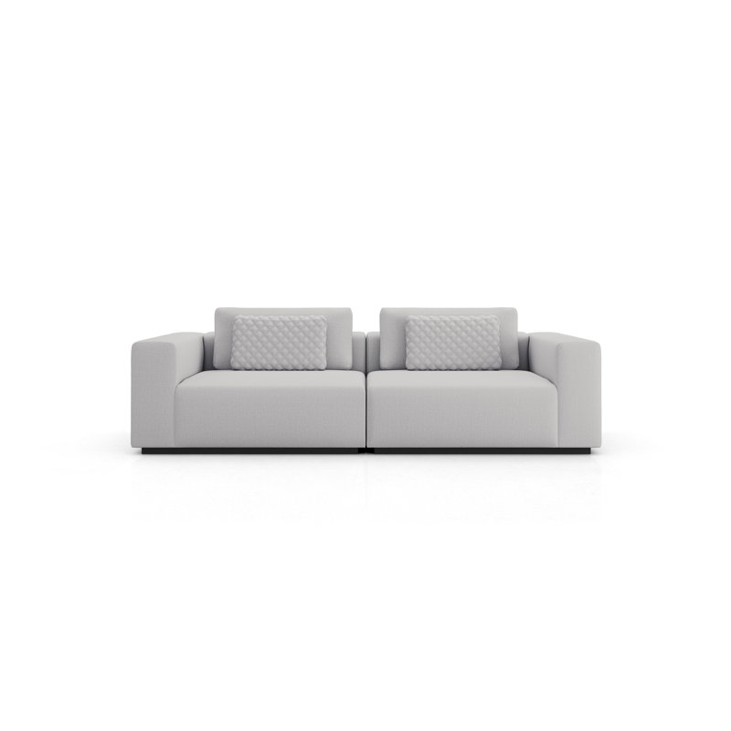 Ensemble de canapé modulaire Spruce 01 en tissu gris