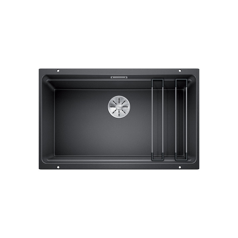 Etagon Single Bowl Undermount Kitchen Sink, Anthracite