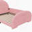 Twin size Upholstered Rabbit-Shape Princess Bed-1840370249-1826874880