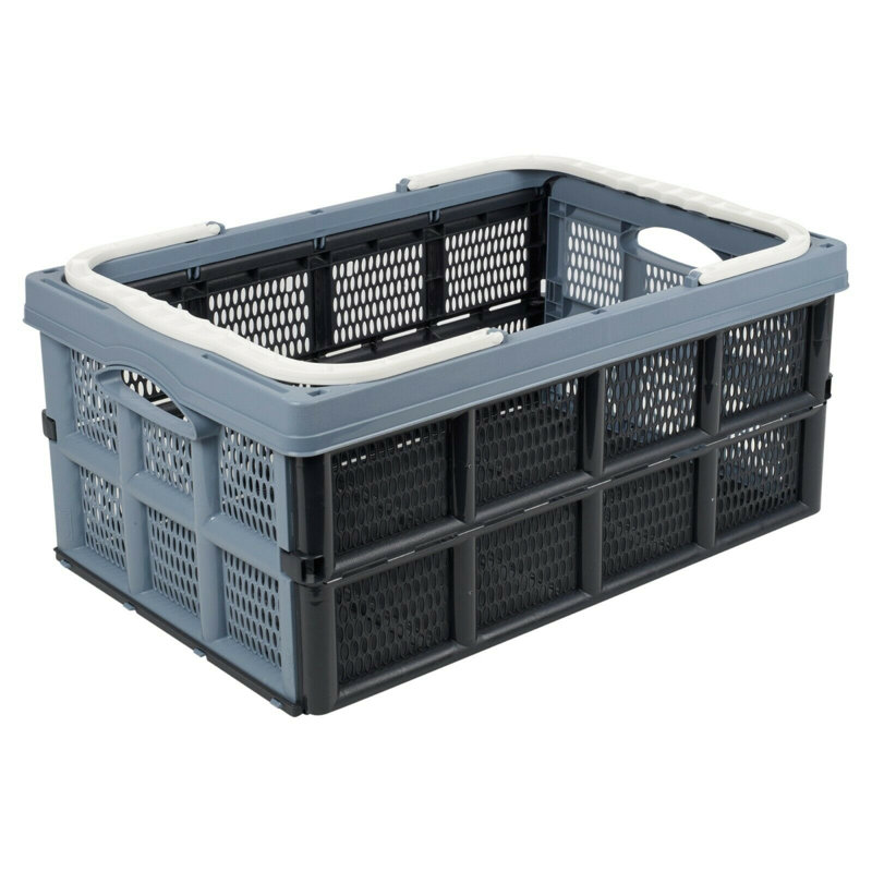 Rebrilliant Plastic Decorative Bin, Blue