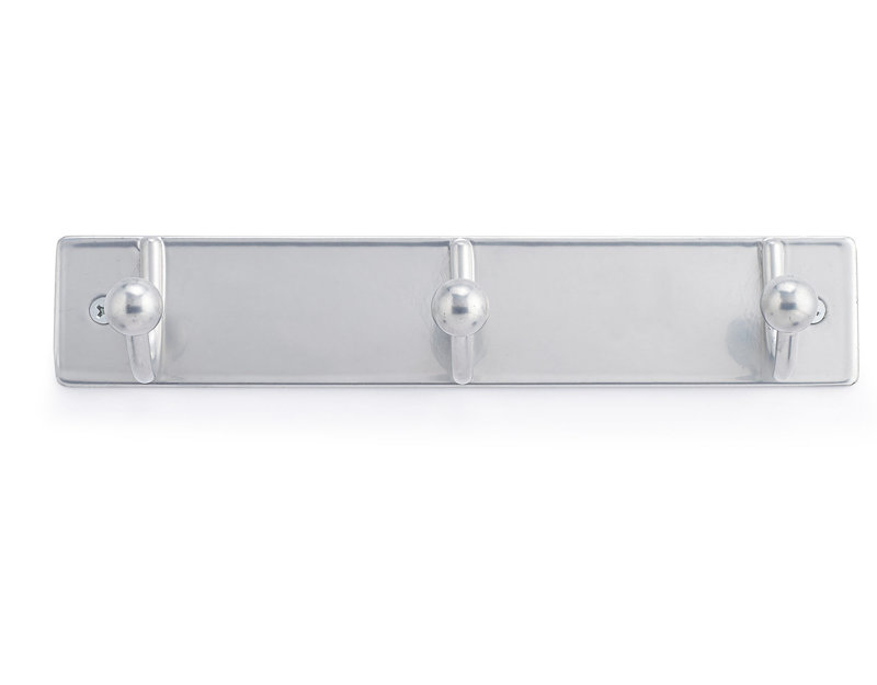Porte-manteau mural à fixation murale, Aluminium brossé