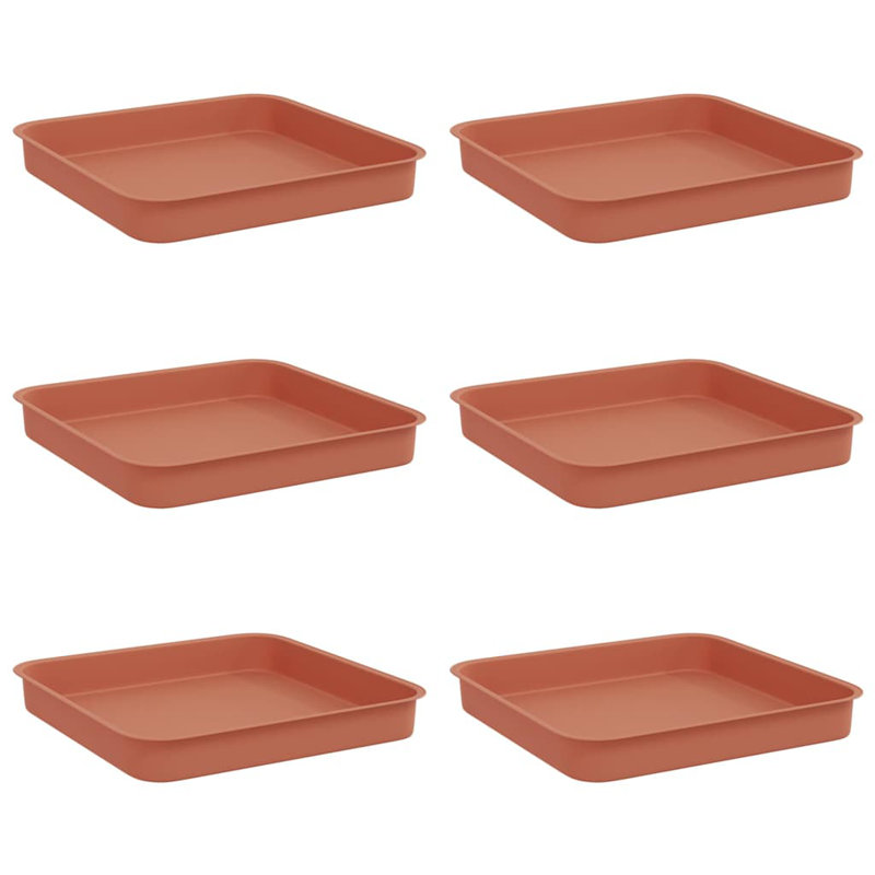 Plant Stand, 2cm H x 15cm W x 15cm D, Brick Red