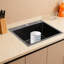 Modern Exquisite Minimalist Stainless Steel  Rectangle Kitchen Drop-In Sink Set With Drain Hose Black-123304708