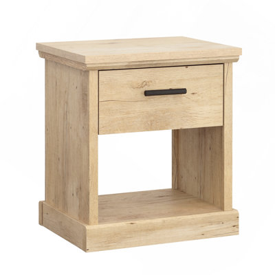 Table de chevet, finition brune