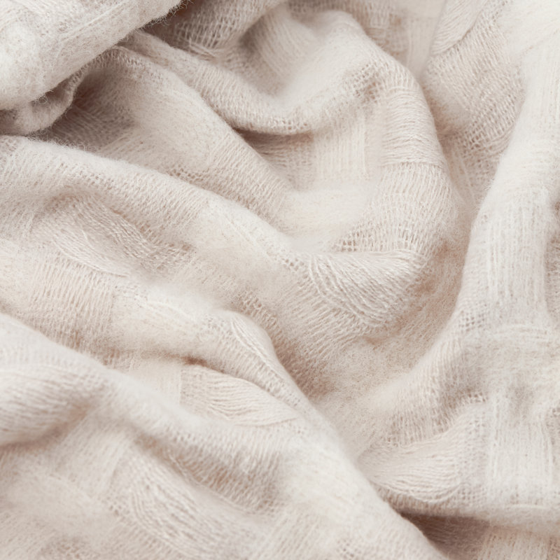 Walton Waffle Waffle Throw Blanket, Beige