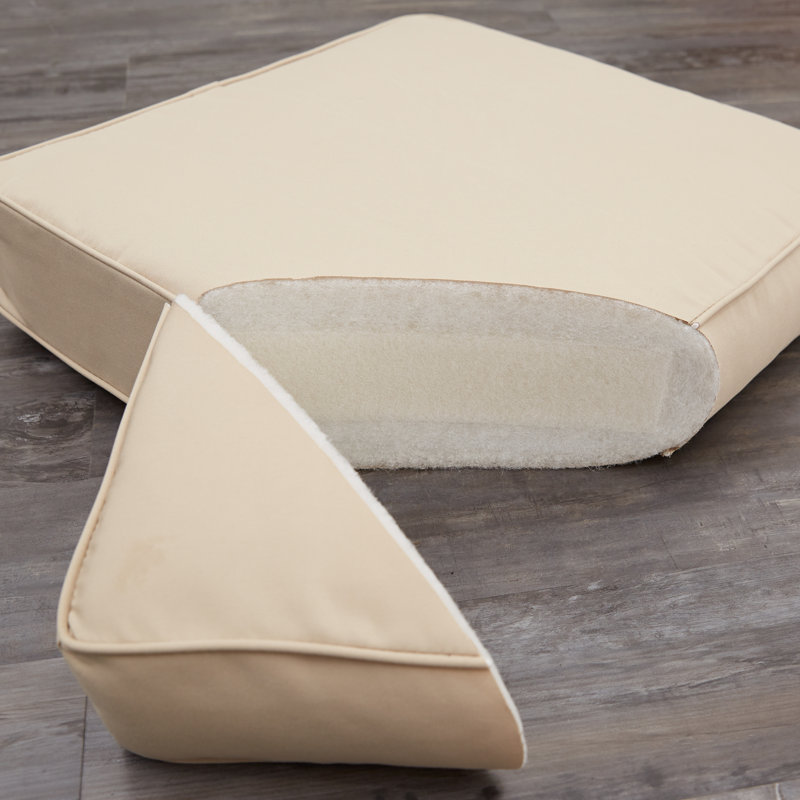 Sunbrella Outdoor Bench Seat Cushion, Canvas Aruba Sunbrella® Canvas, 2" H x 55" W x 18" D
