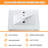 Kashiram 24.03'' Single Bathroom Vanity with Ceramic Top-1269279451