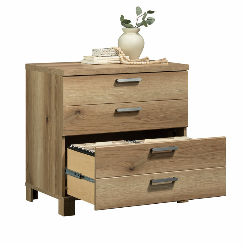 Classeur rustique avec 2 tiroirs de rangement