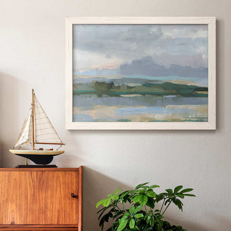 «Twilight Vista Study II», reproduction d'art sur toile simple, Cadre blanc, H 18 po x l 26 po x P 1,5 po