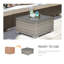 Hoffert Rattan Garden Coffee Table Tempered Glass Top-1546695436
