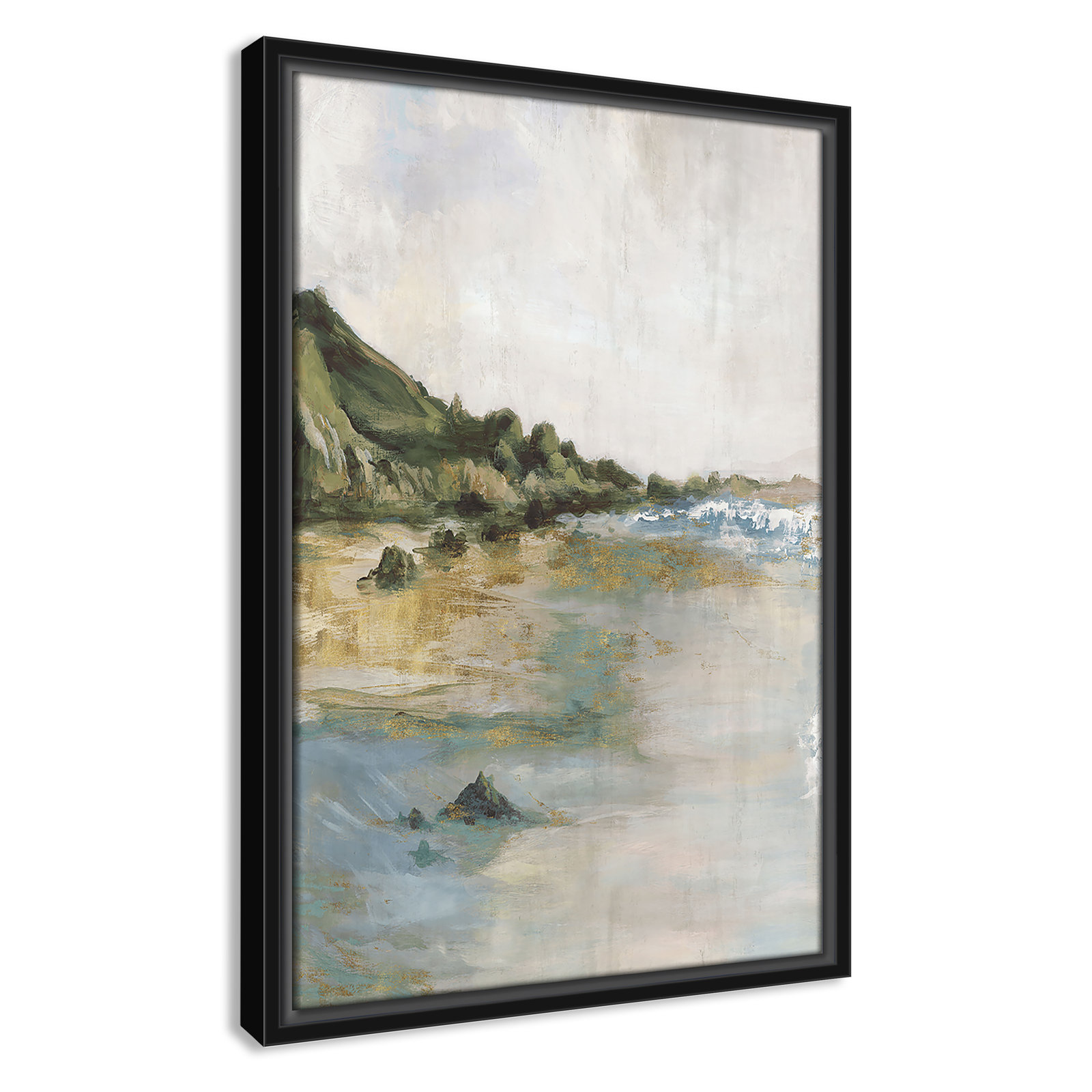 Cordoba "Tide's Edge" Print, 19.5" H x 13.5" W, Black