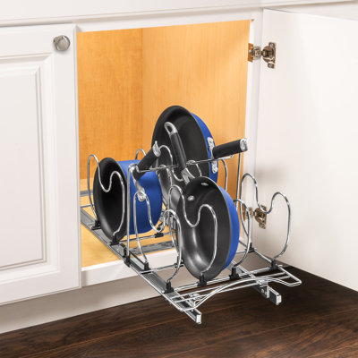 LYNK PROFESSIONAL® Pot and Pan Organizer for Kitchen Cabinets - 11" W x 21" D
