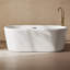 Baignoire autoportante Nanterre 68 po, blanc lustré, bonde incluse