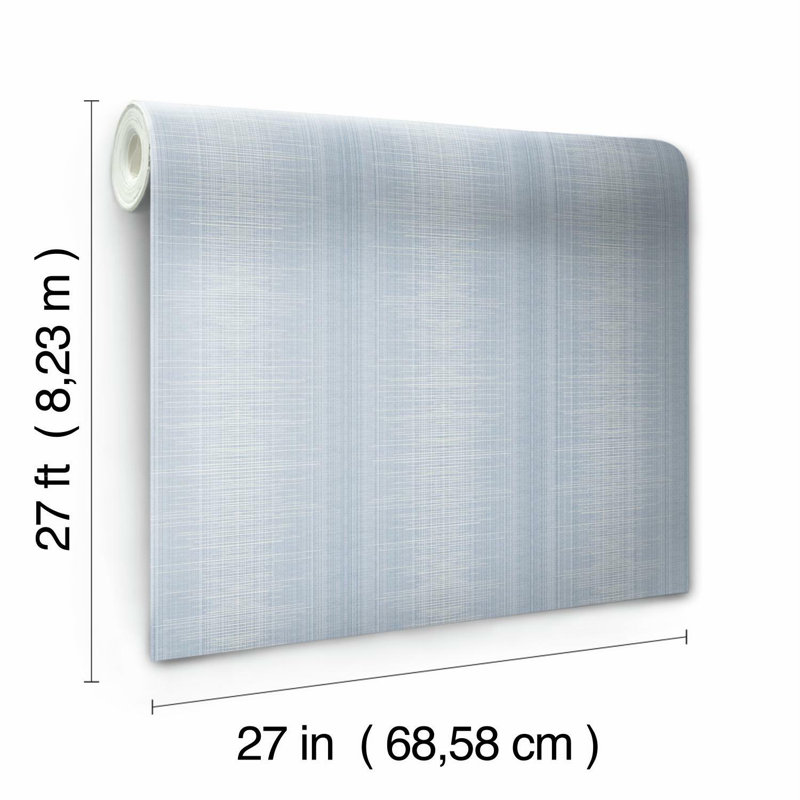 Rouleau de papier peint à rayures L 27 pi x l 27 po Vanderwall, clair