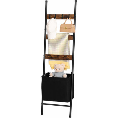 Blanket Ladder With Basket