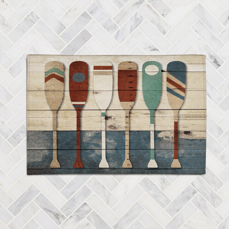 Playful Oars Chenille Indoor Rug, Rectangle 5' x 7'