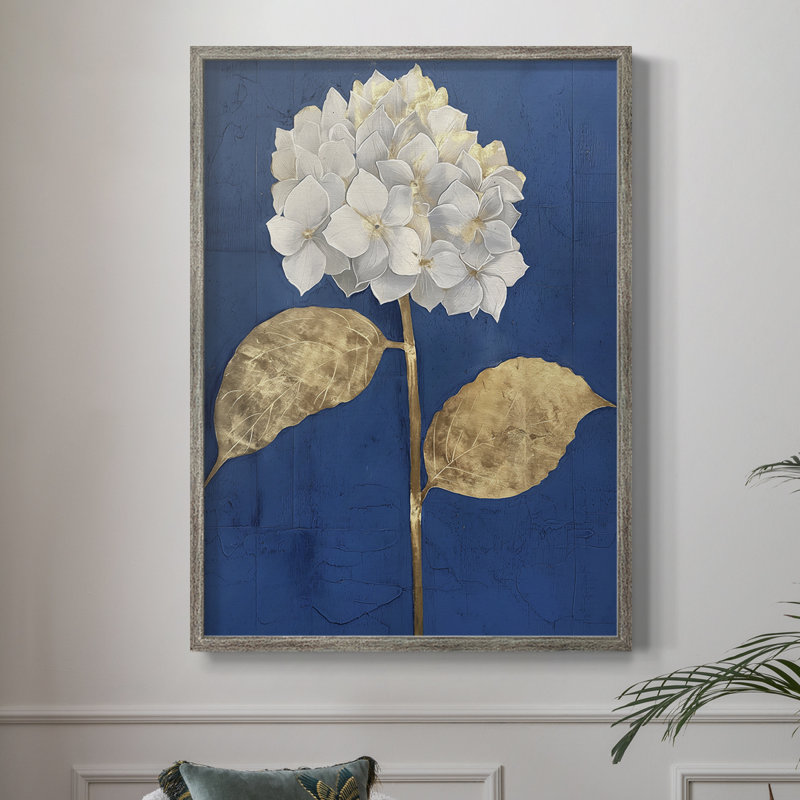 Reproduction encadrée FLORAL Series Lxxxvii - bois massif, H 11 po x l 9 po