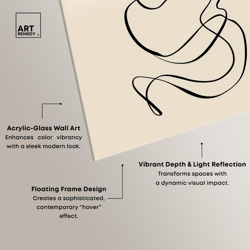 «Biomorphic Rhythm II», reproduction d'art acrylique par Art Remedy, H 36 po x l 30 po