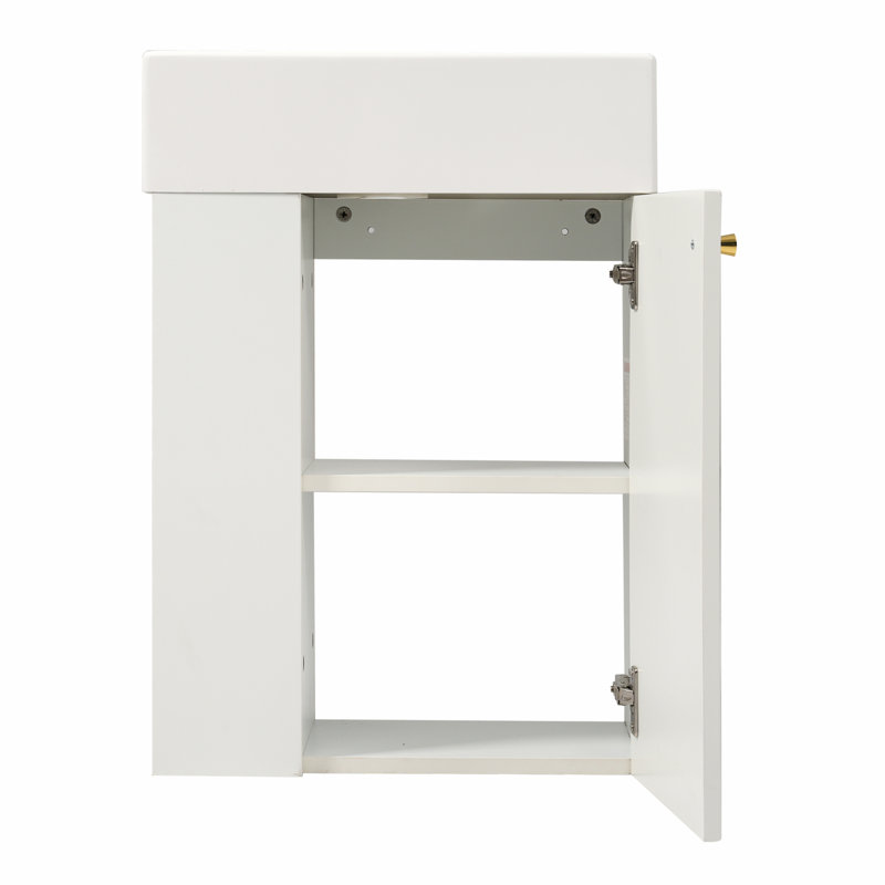 Meuble-lavabo moderne avec lavabo en résine