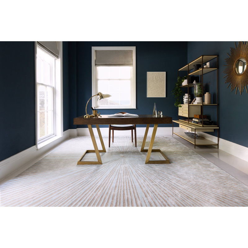 Winch Design Meridian Aqua Area Rug, Rectangle 7' x 10'