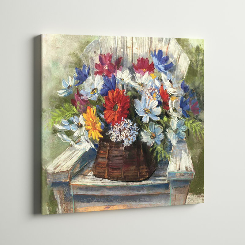 «Adirondack Bouquet» par Carol Rowan - reproduction d'art, H 35 po x l 35 po x P 1,5 po, Toile