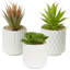 17cm Faux Foliage Plant in Ceramic Pot