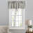 Leilarose Striped Tailored 80'' W Window Valance in