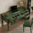 Green Rectangular Solid Wood with 5 drawers desk-1907442932