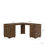 59.8" L-Shape Executive Desk With Built-In Outlets And 6 Storage Drawers-390384085