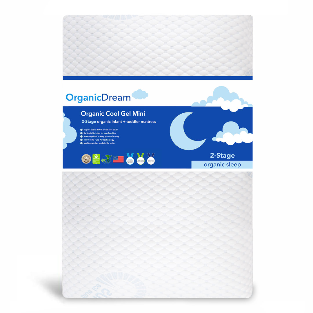 Dream Premier 2-Stage Mini Crib Mattress Organic Dream